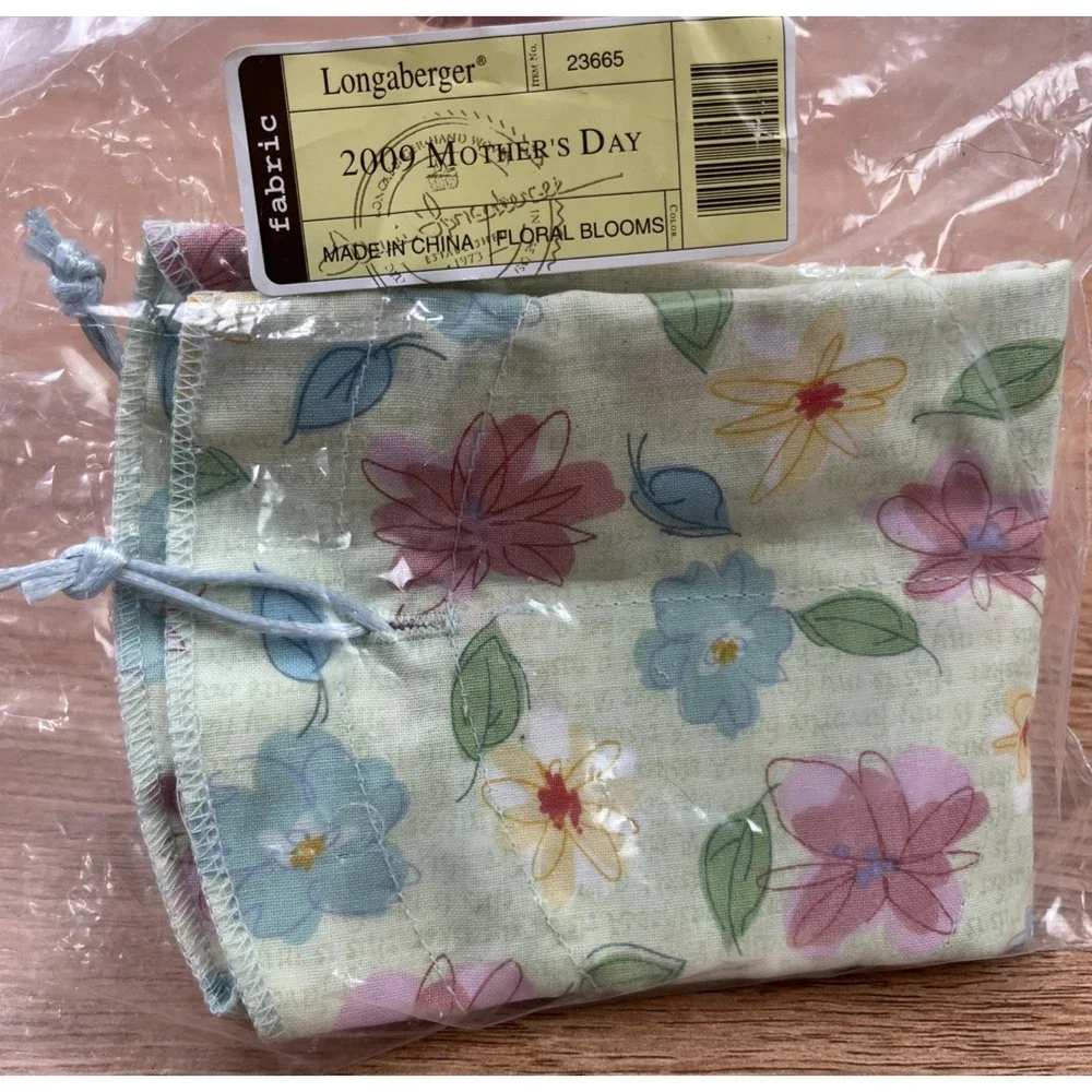 Longaberger Fabric Liner for 2009 Mother's Day Basket in Floral Blooms NEW 23665